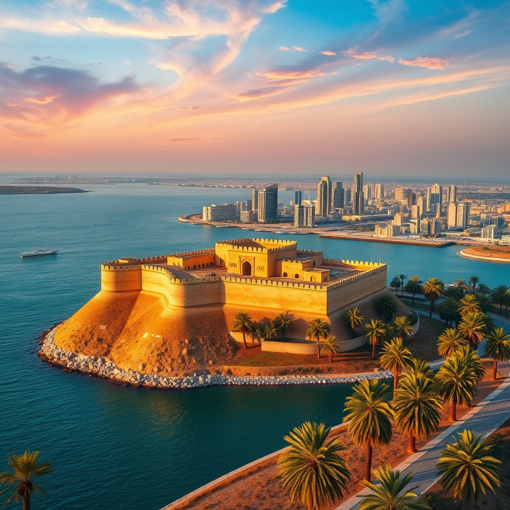 Visitez la citadelle de Bahreïn, l'une des excursions à faire à Bahreïn pour découvrir son patrimoine historique et ses vues imprenables sur Manama.